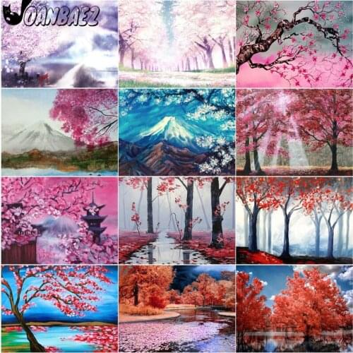 Woods Diamond Painting Abstract Landscape Cross Stitch Embroidery 5D Diy Mosaic Kit Hand Inlaid Gift Design Wall Decoration