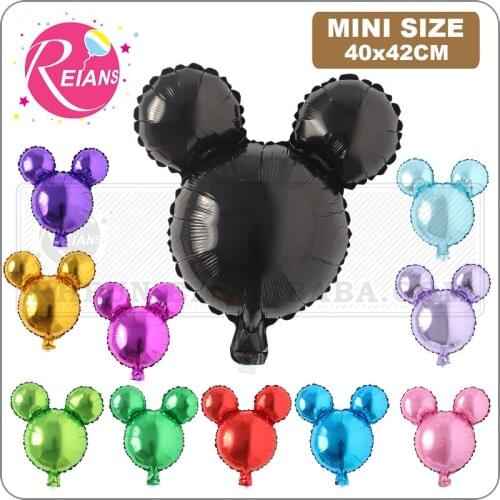 Birthday Aluminum Balloons cartoon pure color mouse Head Cartoon Foil Balloons Kids Birthday Party Supplies Wedding Decorations