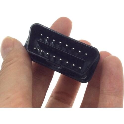 1pc 12V 24V Automotive OBD2 16pin Connector male diagnosis OBDII plug