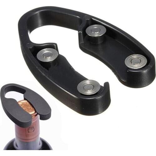 Black Handheld Wheel Wine Champagne Bottle Foil Cutter Opener Rotating Cutting Blades 301-0602