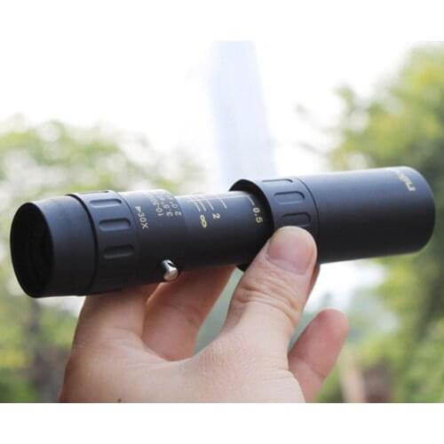 HD Original Binoculars 10-30x25 Zoom Monocular Scope High Quality Telescope Pocket Binoculo Hunting Optical Prism No Tripod