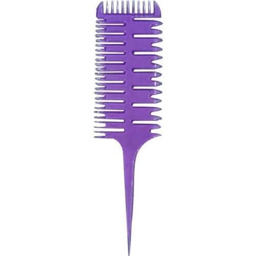 Hot! Double-Sided Coloring Highlighting Comb Wide Tooth Dyeing Comb Fish Bone Hair Brush Salon Accessaries Barber Styling Tool
