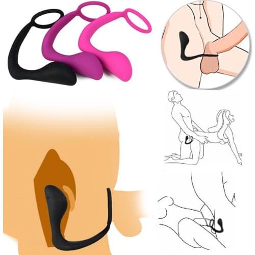 Adult Male Prostate Masturbator Massager Cock Rings Orgasm Anal Butt Plug Dildo Realistic Sex Toys For Men Games Products Shop