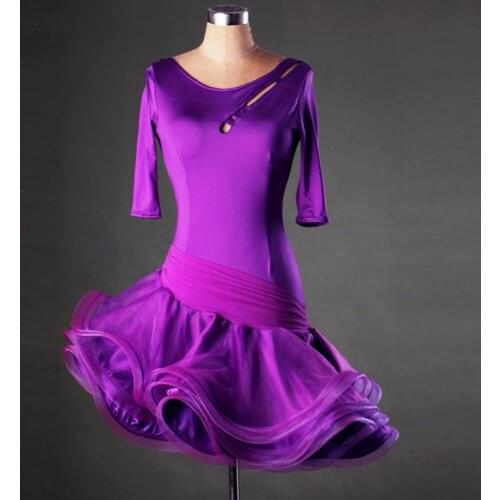 New Latin Dance Dress Professional Ballroom Dance Practice Clothes Female Adult/Kids Rumba Tango Samba Cha Cha Dancing Clothing