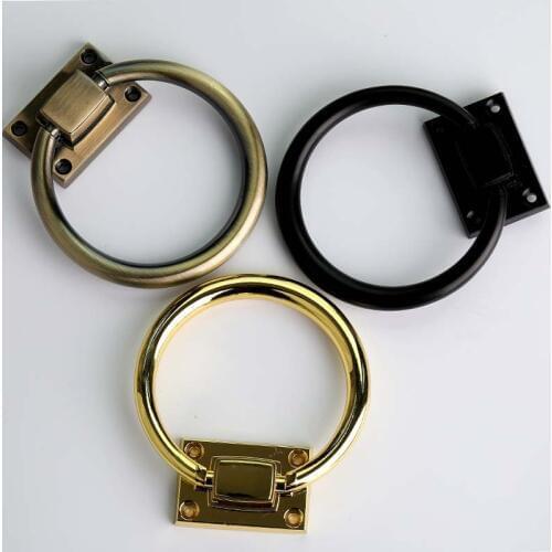 Diameter 100mm modern simple fashion chrome silvergold black bronze drop ring chair sofa pull knob wooden door ring handle