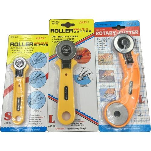 Taiwan Dafa RC-12 Rotary Cutter Rotary Cutter 45mm and 28mm Badge Sew Quilters Quilting Free Shipping Textile Crafts Court