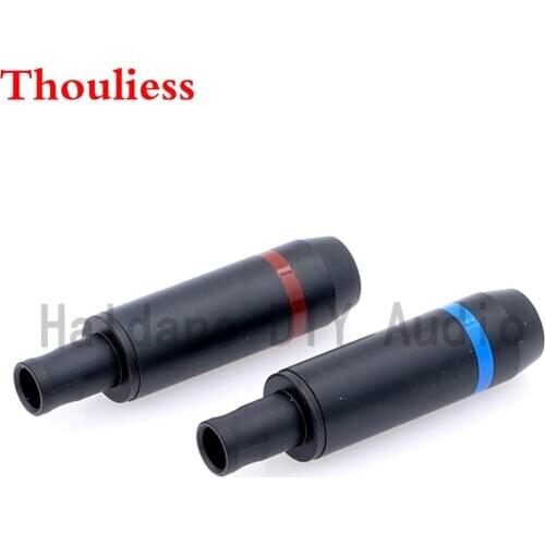 Thouliess one pair HIFI DIY Gold plated Plugs for HD800 HD800S HD820 Headphone Jack Plug Headphone Cable