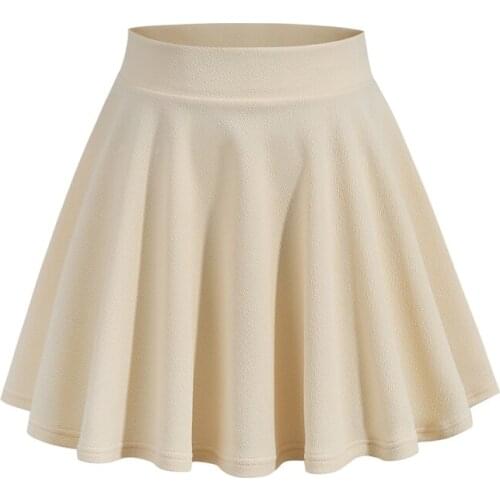 Pastel Goth Mini Skirts Y2k Fashion Clothing Elastic High Waist A Line Skirt Women Pleated 2021 Summer Bottoms Lolita Style Jupe