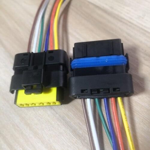 1/2/4/10pcs/lot 6 Pin/Way Throttle Valve Plug FCI Female Electrical Connector With Wire Pigtail For Renault Peugeot Citroen