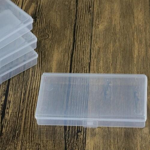 1PCS Storage Box New Small Plastic Transparent With Lid Collection Container Case Fishing Tackle Jewelry Screws Storage Box