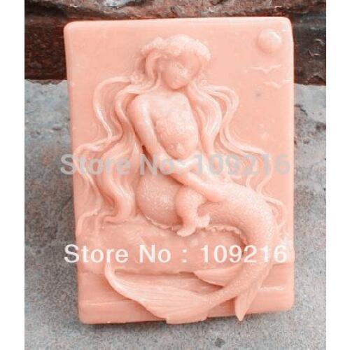 1pcs Mermaid & Baby (50339) Silicone Handmade Soap Mold Crafts DIY Mold