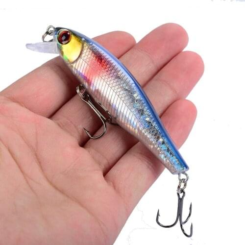 1Pcs Fishing Lure Minnow Hard Lure 3D Eyes85mm Artificial Bait Fishing Wobblers Hard Bait Pesca Jig Crankbait Fishing Tackle