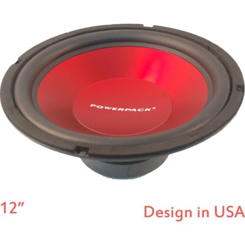 12inch Powerful 1800W Car Trunk Audio Bass Woofer Red Injection Cone Rubber Edge Bump Speaker Subwoofer