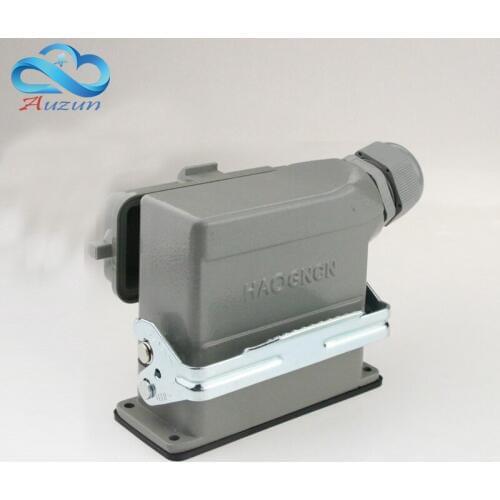 16 core H16B - HE - 016-1 heavy connectors with cover side out stand-up 16 a500v screw feet