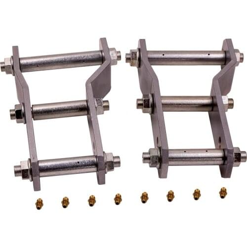 2pcs Extended Rear Shackles Lift Up Greasable Shackle For Ford Ranger BT50 2011-For Mazda BT50 2011 - on 2" 2 Inch 45-48 mm