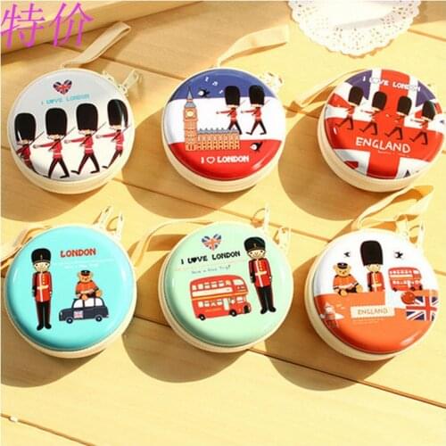 2019 NEW! Dia 7.5*3.5cm Iron womens Coin Purse Cute Hand Bags Lovely Cartoon Cylindrical Mini Girl Bag