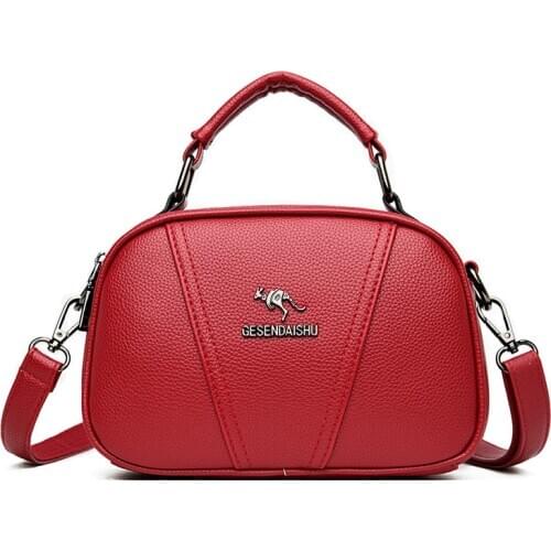 2020 New Vintage Crossbody Bags for Women Leather Messenger Bags Sac A Main Femme Handbag for Girls Women Leather Shoulder Bag