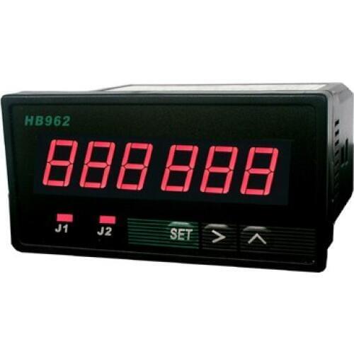 6-bit intelligent dual-set digital tachometer frequency meter speed meter HB962 upper limit alarm