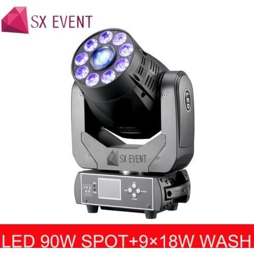 9*12w led moving head led moving head 75w spot gobo wedding light wash with dmx powercon