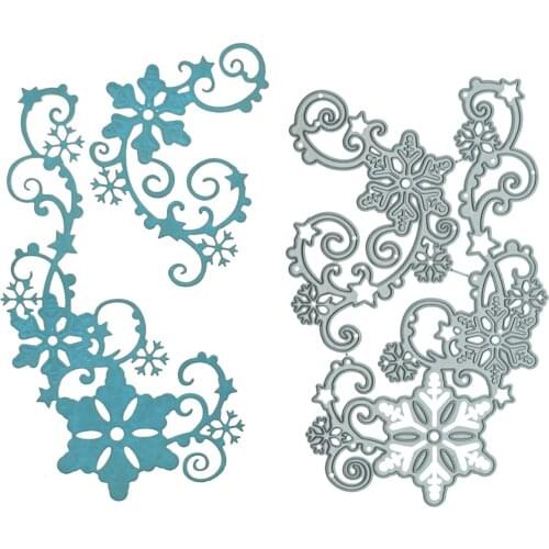 Large Size Snowflake Snow Patern Cutting Dies Scrapbooking Paper Cutter Stencil Mold For DIY Invitation Card Clipart Decorating