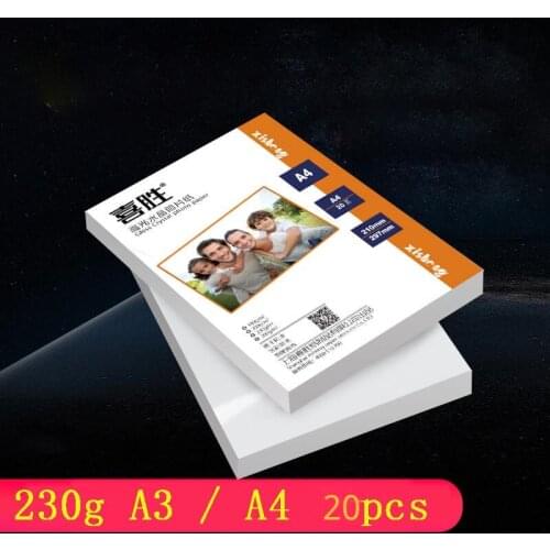 Photo Paper A3-a4 230g Photo Paper Inkjet Letterpress Inkjet Transfer Paper Sublimation Blank Plastic Paper Printed Paper