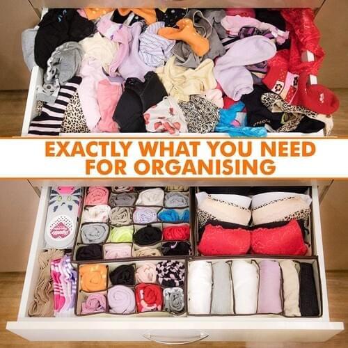 Underwear Storage Basket, Split Room Box, Sorting Large Capacity Drawer Closet Clothes Bedroom Holder New Style 2021