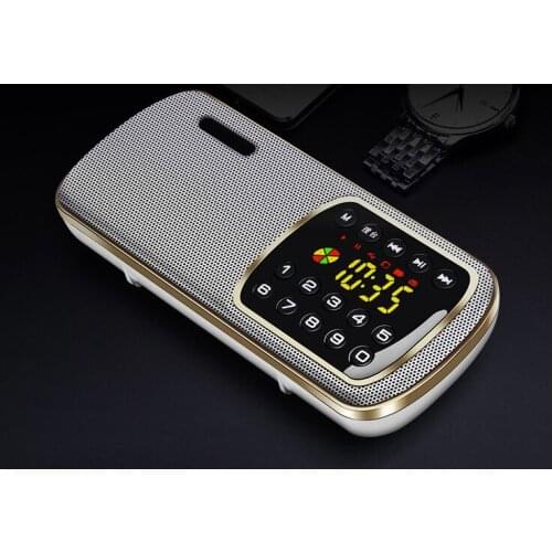 F3 Multi-function Protable FM Radio Speaker Mini USB Mp3 Music Player LED Screen Best Gift for Elder