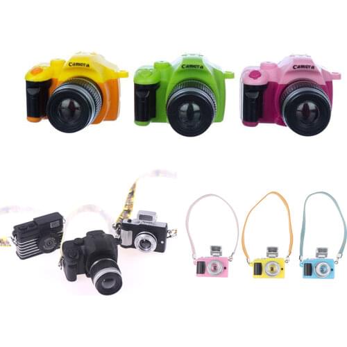 1/12 Dollhouse Miniature Mini Camera Model Scene Accessories Toys Decoration