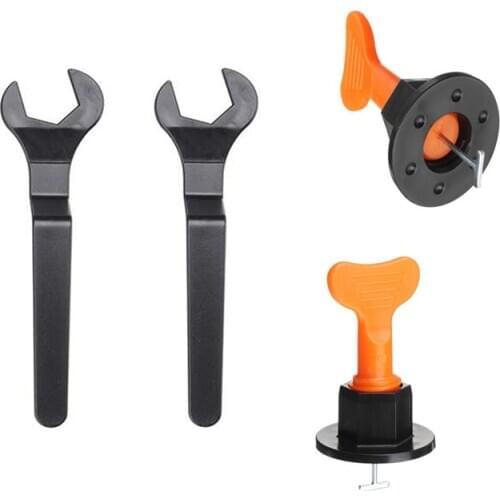 100Pcs Flat Ceramic Floor Wall Construction Tools Reusable Tile Leveling System Level Wedges Alignment Kittile Kit For Tile