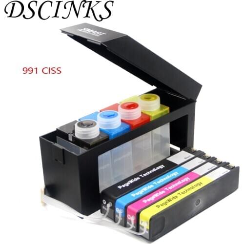 New 991 991X CISS For HP 991 991X HP PageWide Color 755dn 4PZ47A MFP 774dn 4PZ43A MFP 774dns 4PZ44A Pro 750dn Y3Z44D Pro 750dw