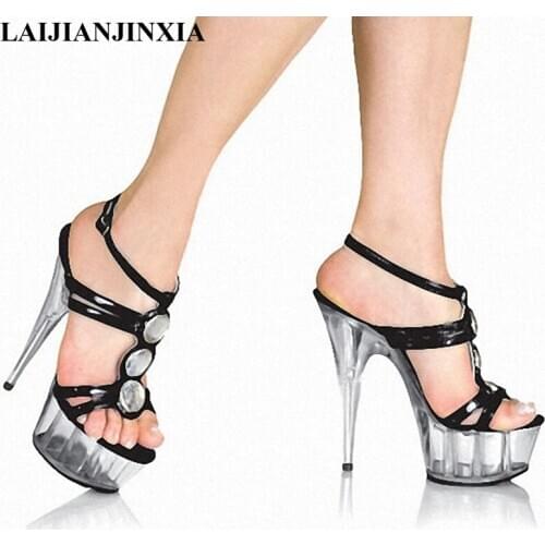 New The sexy heels 15cm and the stage performance of the sexy nightclub womens dance sandals