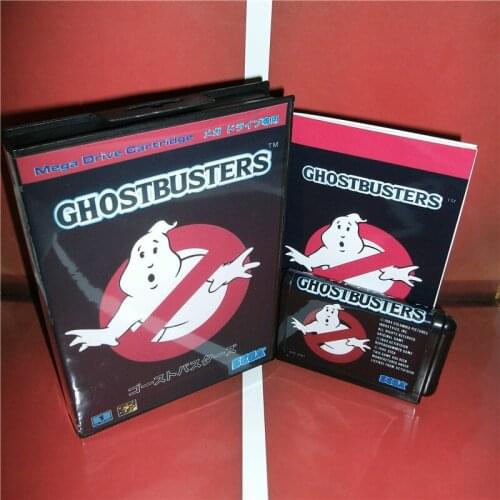 Ghost Busters Japan Cover with box and manual For Sega Megadrive Genesis Video Game Console 16 bit MD card
