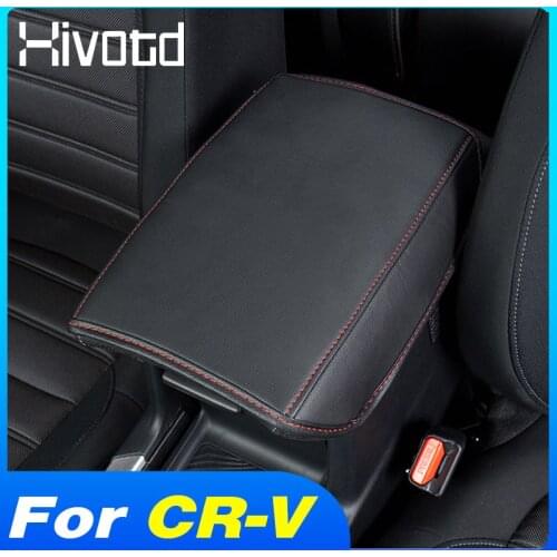 Hivotd Armrest Cover Center Anti-dirty Cushion Pillow Panel Interior Car Decoration Accessories For Honda CR-V CRV 2017-2021