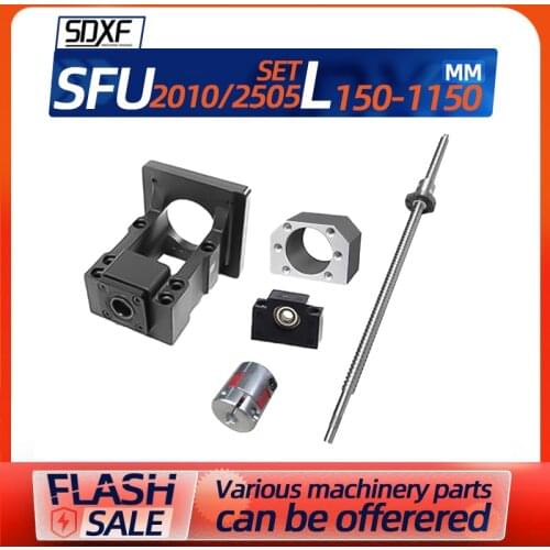 Precision ball screw round hole nut set linear guide bearing stepping servo motor integrated seat fixed seat module complete set