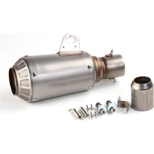 Motorcycle Muffler Removable Exhaust Pipe Silencer Modified Stainless Steel Motorbike Dirt Bike Universal Accessories