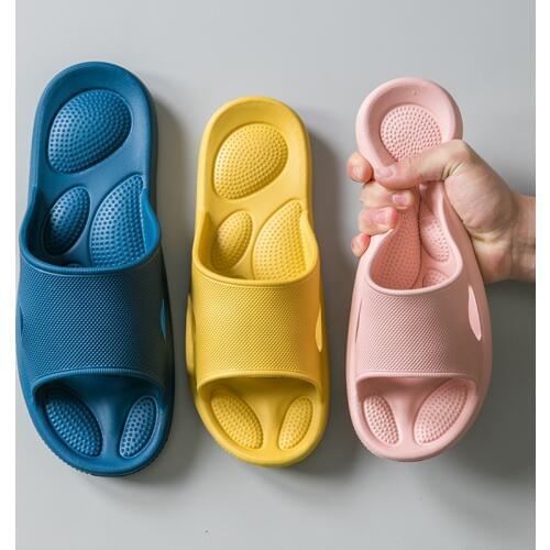 Summer Women Floor Flat Shoes Comfortable Indoor Eva Flip Flops Massage Insole Female Non-slip Bathroom Home Slippers