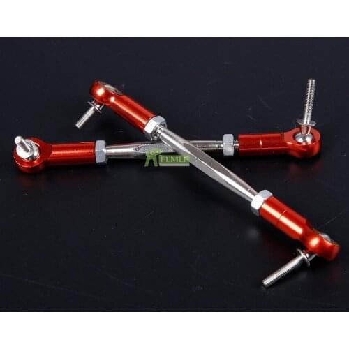 Alloy CNC Steering Plate Set Steering Tie Rod Fit for 1/5 HPI ROVAN KM BAJA 5B 5T 5SC SS