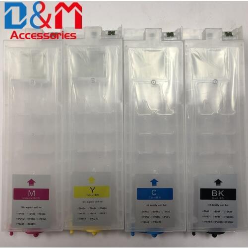 1Set Refillable Ink Cartridge T945 T9451 T9452 T9453 T9454 For Epson T945 Workforce Pro WF-C5290 C5790 C5210 C5710 Printer Tank
