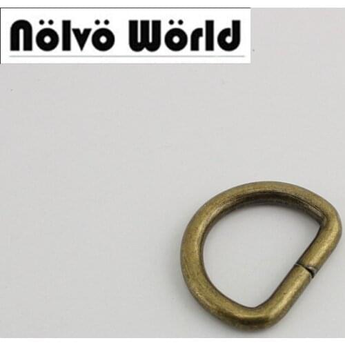 100pcs 26mm Bronze old silver 5.0mm metal d ring diy bags strap hardware online wholesale shop cheap belt buckle 50pcs