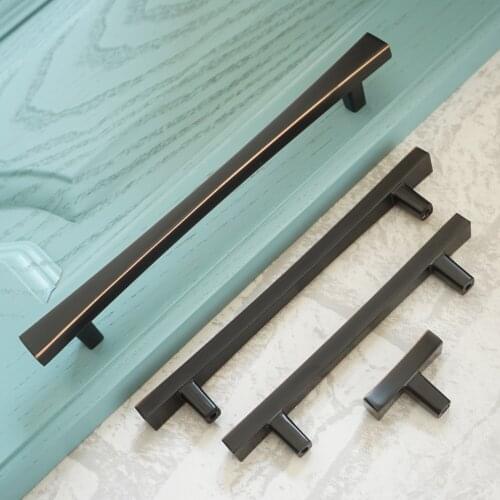 3.75" 5" 6.3" ORB Door Pull Handles Zinc Alloy Dresser Drawer Knobs Kitchen Cabinet Handle Furniture Cupboard Knob 96 128 160mm