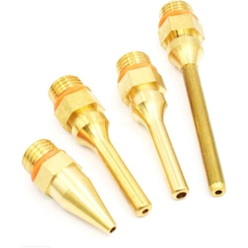 4pcs/Set Hot Melt Adhesive Gun Glue Gun Head Mouth Copper Nozzle Sol Tool Copper Nozzle Dispensing Head