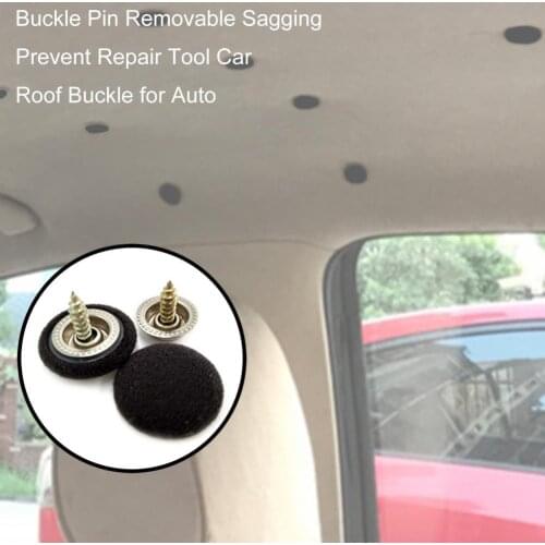 50Pcs Buckle Pin Removable Sagging Prevent Lightweight Car Roof Buckle for Auto