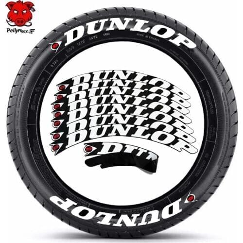 8pcs/lot New Car Tire Decals 3D PVC Joined Stickers Tire Decor Stickers Car tuning Tire Decoration Decals Tyre Label Sticker