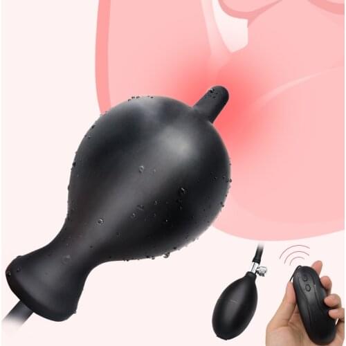 Anal Toys 10 Speeds Vibrating Inflatable Large Anal Balls Big Butt Plug Balloon Pump Expandable Prostate Massager Dildo Vibrator