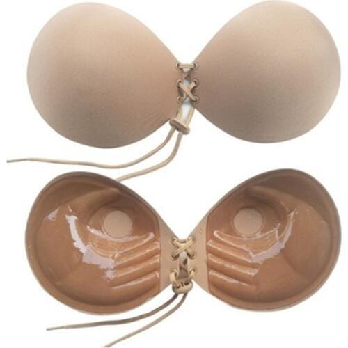 New Fashion Women 3CM Thick Section Adhedive Push Up Bra Strapless Silicone Invisible Bra For Dress