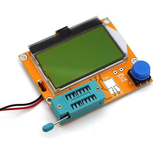Mega328 M328 LCR-T4 12846 LCD Digital Transistor Tester Meter Backlight Diode Triode Capacitance ESR Meter MOS/PNP/NPN L/C/R