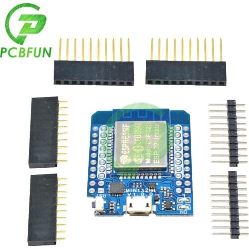D1 mini ESP32 ESP-32 WiFi+Bluetooth Internet of Things Development Board Based ESP8266 CP2104 Blue ESP32 Module Fully functional
