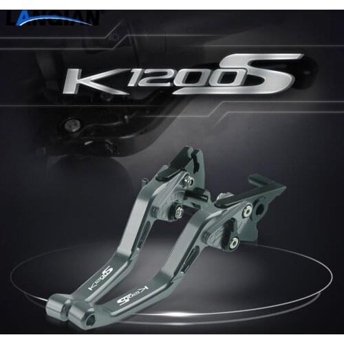 For BMW K1200S Motorcycle Short Aluminum Adjustable Brake Clutch Levers K 1200S K 1200 S 2004-2008 2005 2006 2007 Accessories