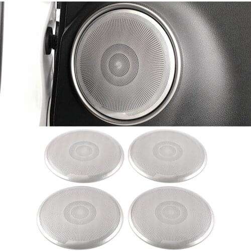 For Lexus NX AZ10 2014-2020 Stainless Car Door Panel Loudspeaker Pad Sound Speaker Cover Trim Frame Sticker Moulding Accessories