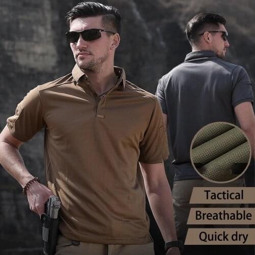 2021 Mens Military T-shirt Summer Short Sleeve Quick Dry Top Tee Outdoor Casual Clothing Workout Plus Size Tactical T Shirt Men